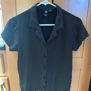 Volcom Black and White Polka Dot Blouse